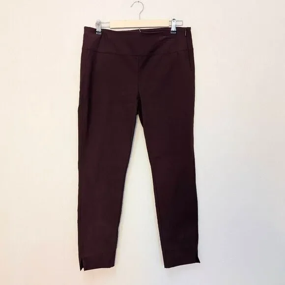 Athleta Wander Slim Ankle Pants Burgundy Size 14 - Picture 1 of 6
